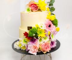 Pasticceria Dolce Paradiso - Torta floreale a 2 piani