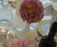 Centrotavola romantico per il matrimonio