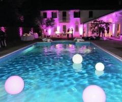 Illuminazione piscina - Wedding planner Pordenone