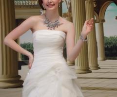 Vestito da sposa senza spalline