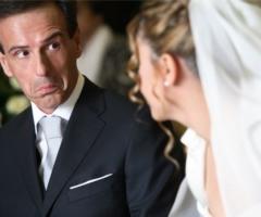 Scatto fotografico degli sposi