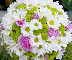 Bouquet a palla di margherite