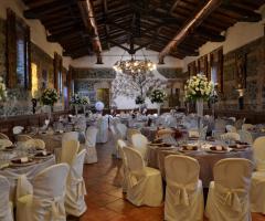 Sala interna per il ricevimento di matrimonio