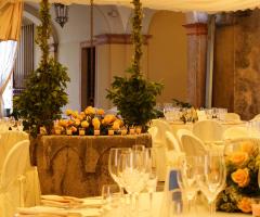 Allestimento floreale per il ricevimento di matrimonio