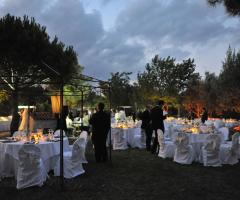 allestimento in giardino