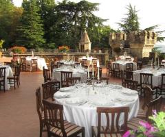 Ricevimento di nozze nella terrazza del castello