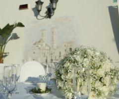 New Lions Ricevimenti - Allestimento floreale dei tavoli per il matrimonio