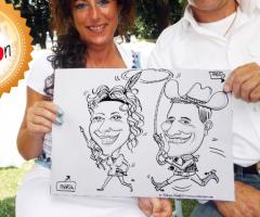 Caricaturista Diego Corazon- La caricature di coppia