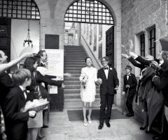 Uscita sposi dal municipio