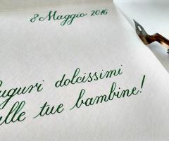 Silvia Raimondi Calligrafia - Biglietto d'auguri