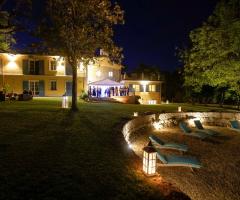 Villa Baldacchini - Il giardino di sera