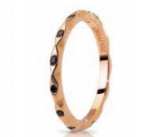 Fede in oro bianco con brillantino