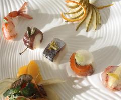 Dettaglio di un piatto del Centrale Palace Hotel