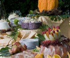 Buffet di antipasti per il ricevimento di matrimonio