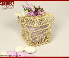 Scatolina porta confetti in vimini