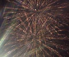 Spettacolo pirotecnico durante il ricevimento - Pioggia d'oro