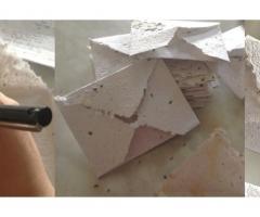 Partecipazioni in carta fatta a mano e scritte a mano - Abbazia Sette Frati