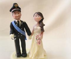cake topper sposo in divisa carabiniere ufficiale