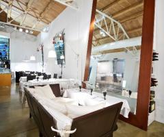 Mangiafuoco Ristorante - Lo specchio grande con divanetto