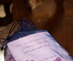 Sacchetto per lancio piume agli sposi all\'uscita dalla chiesa