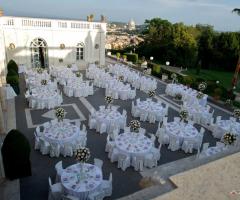 Ricevimento di matrimonio all'aperto con vista su Roma - Gold Eventi a Roma