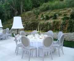 Ricevimento di nozze in veranda