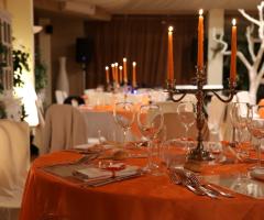 Mise en place per ricevimento secondo le direttive degli sposi