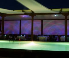 La piscina della location