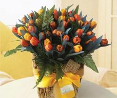 Cesto tulipani - Global Humanitaria Italia Onlus