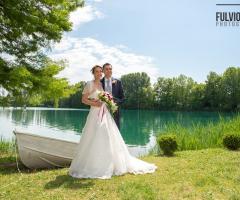 servizio fotografico in riva al lago