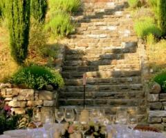 Ricevimento di matrimonio in giardino