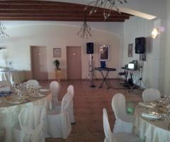 La sala per il matrimonio con la musica dal vivo