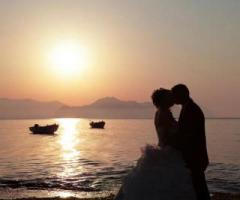 Photomania - Fotografia degli sposi al tramonto