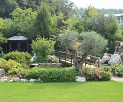 Giardino della location di matrimonio - Ristorante Pio NoNo a Brescia