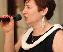 Rossella dei RedRose durante un matrimonio