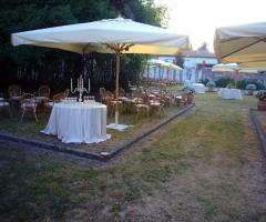 allestimento in giardino
