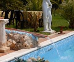 Addobbo floreale della villa per il matrimonio