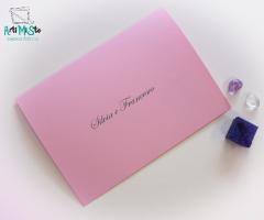 ArtiMiSte - Cartellina rosa per matrimonio e battesimo o comunione