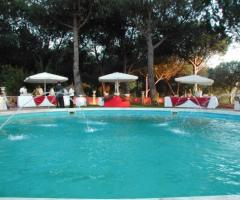 Piscina della location di matrimonio a Roma