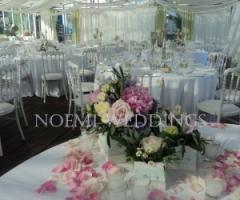 Sala allestita per il ricevimento di matrimonio