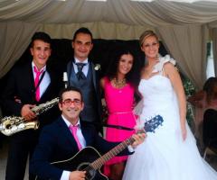 Lillo Strillo con gli sposi