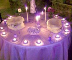 Tavola imbandita color lavanda realizzata da Magic Day Wedding and Events Planner