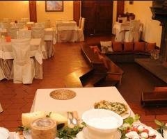 Sala con camino per il matrimonio