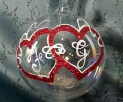 Decodaniela - Pallina con cuori per matrimonio