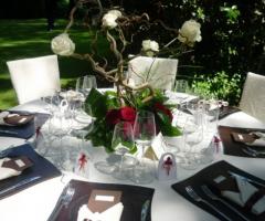 Centrotavola per il ricevimento di matrimonio