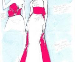 Bozzetto del vestito da sposa realizzato da Your Wedding Planner