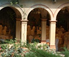 Portico della villa per il matrimonio