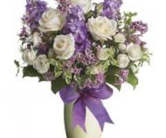 Bouquet bianco & lilla