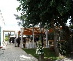 Gazebo per l'aperitivo di matrimonio