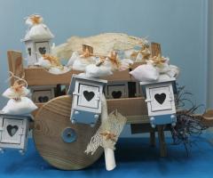 Composizione bomboniere stile marino - Bomboniere Roma Dimmi di Sì